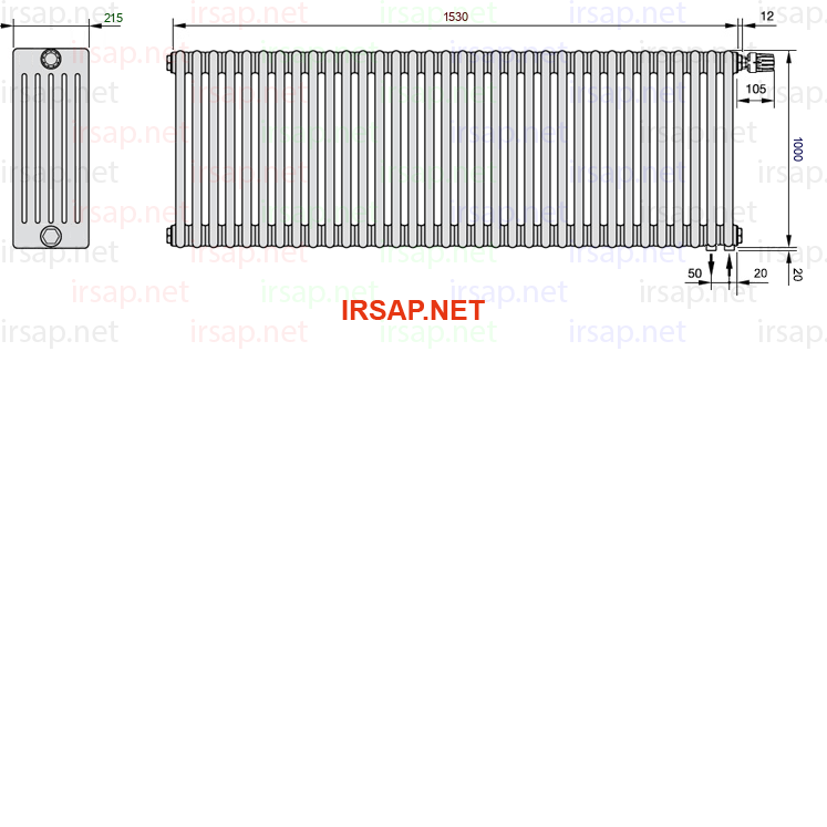 Радиатор IRSAP Tesi 61000/34 T25 CL 01